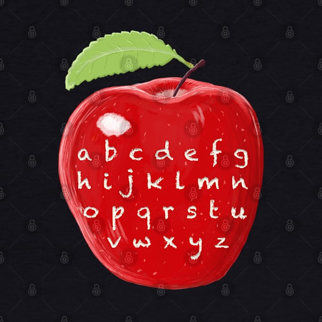 Teacher's Alphabet Abc Apple by brodyquixote